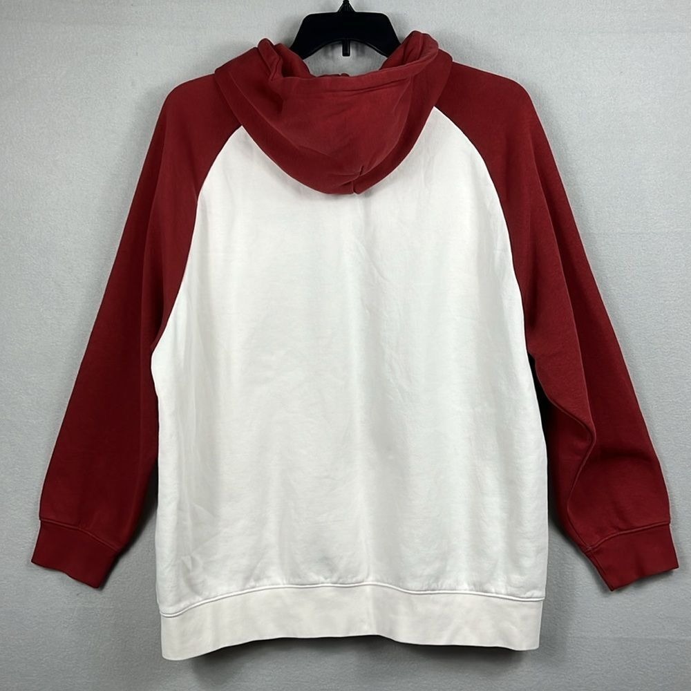 Levis Long Sleeve Pullover Sweatshirt Hoodie Mens Size XL Relaxed Fit Whte Rust - Picture 2 of 9